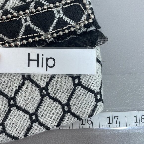 Alberto Makali Jacket NWT Knit Coat Beads Tulle Wool Black Gray Size Small S - Picture 16 of 16